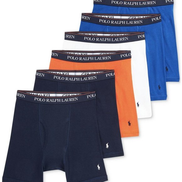 POLO RALPH LAUREN Men's 5+1 Free Bonus Pack Classic-Fit Boxer Briefs - Picture 1 of 9
